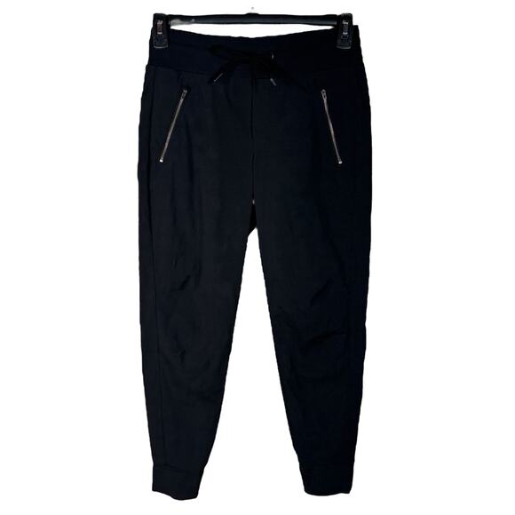 Athleta SZ 2 Trekkie North Jogger Pants Pull-On Cuffed Stretch Zip Pockets UPF - Picture 1 of 8